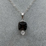 Yıldız Kesim Dumanlı Kuvars Taşı Doğal Taş Kolye