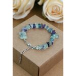 Florit Taşı Kırık Doğal Taş Bileklik