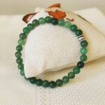 6 MM Küre Kesim Yeşil Aventurin Taşı Doğal Taş Bileklik