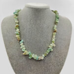 Doğal Amazonit Taşı Kırık Doğal Taş Kadın Kolye