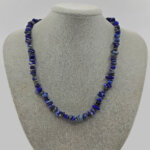 Doğal Lapis Taşlı Kırık Doğal Taş Burç Kolye