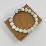 10 MM Küre Kesim Ay Taşı Doğal Taş Bileklik