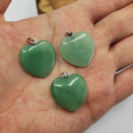 Kalp Kesim Aventurin Taşı Kolye